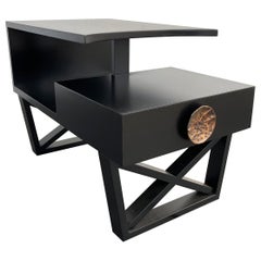 Hollywood Regency Stepped Side Table Attributed To James Mont