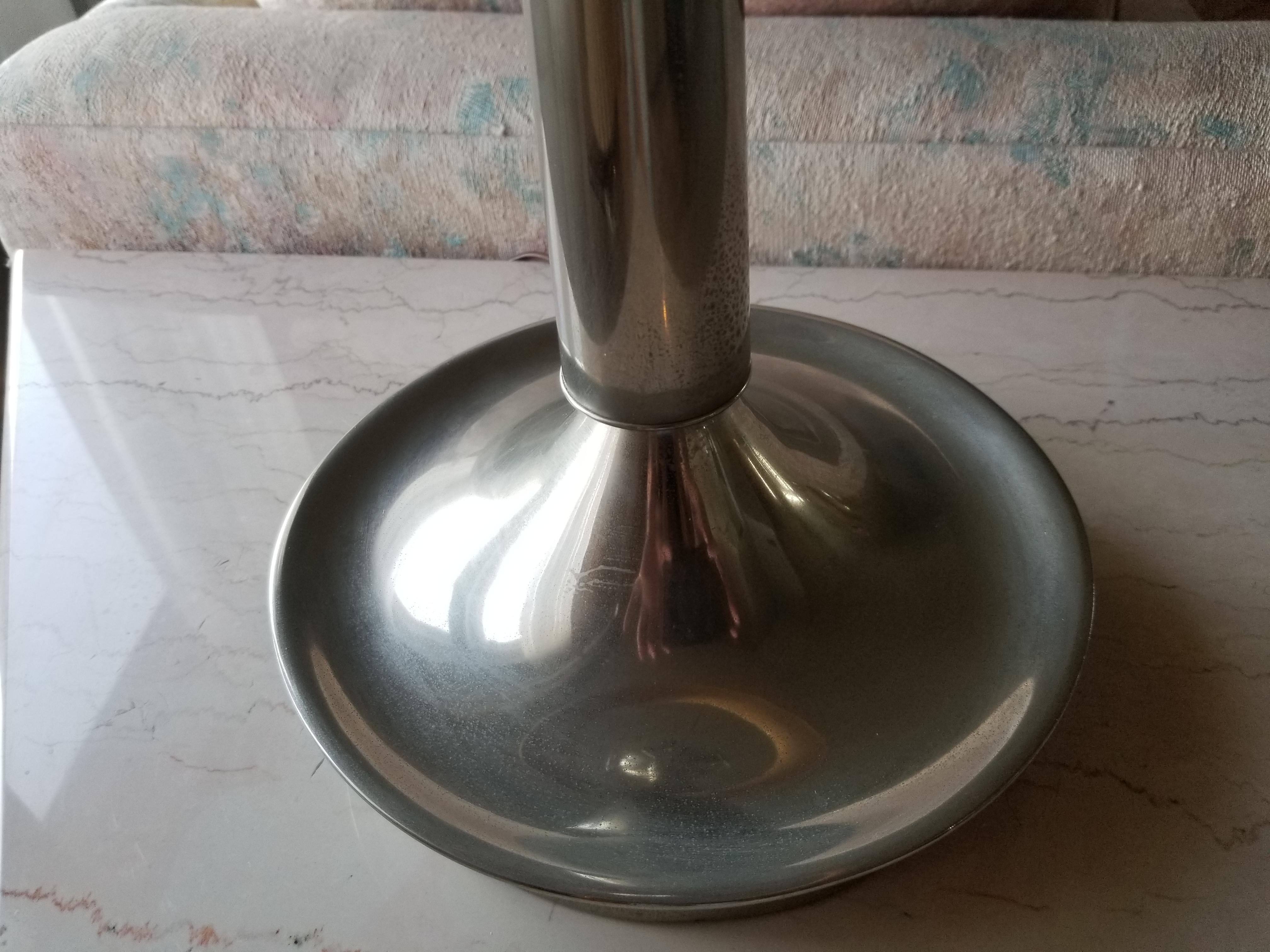 Regency Table Lamp Silver Column Urn 1950s Stiffel Lamp Co 3
