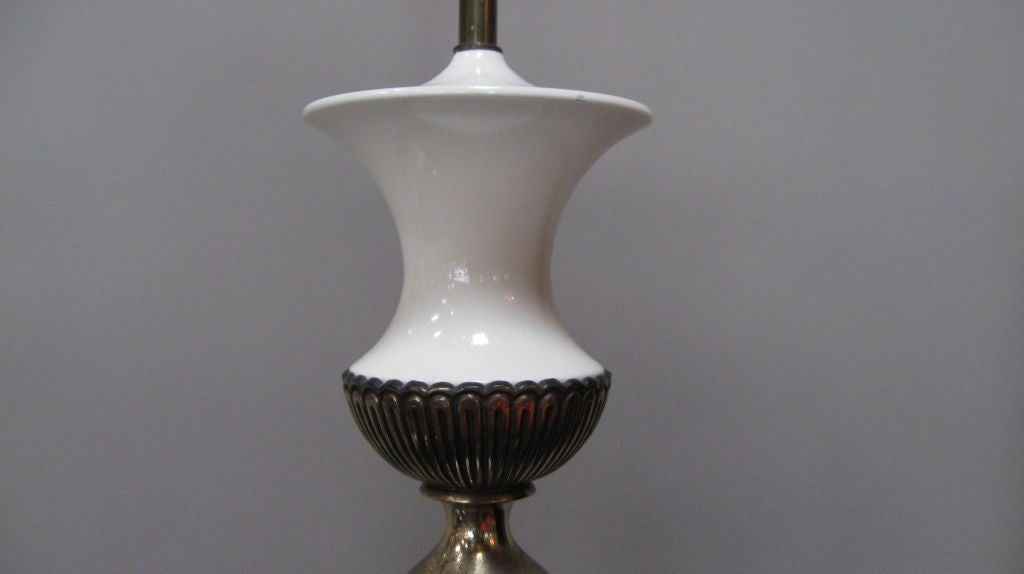Brass Hollywood Regency Stiffel Table Lamps, Pair