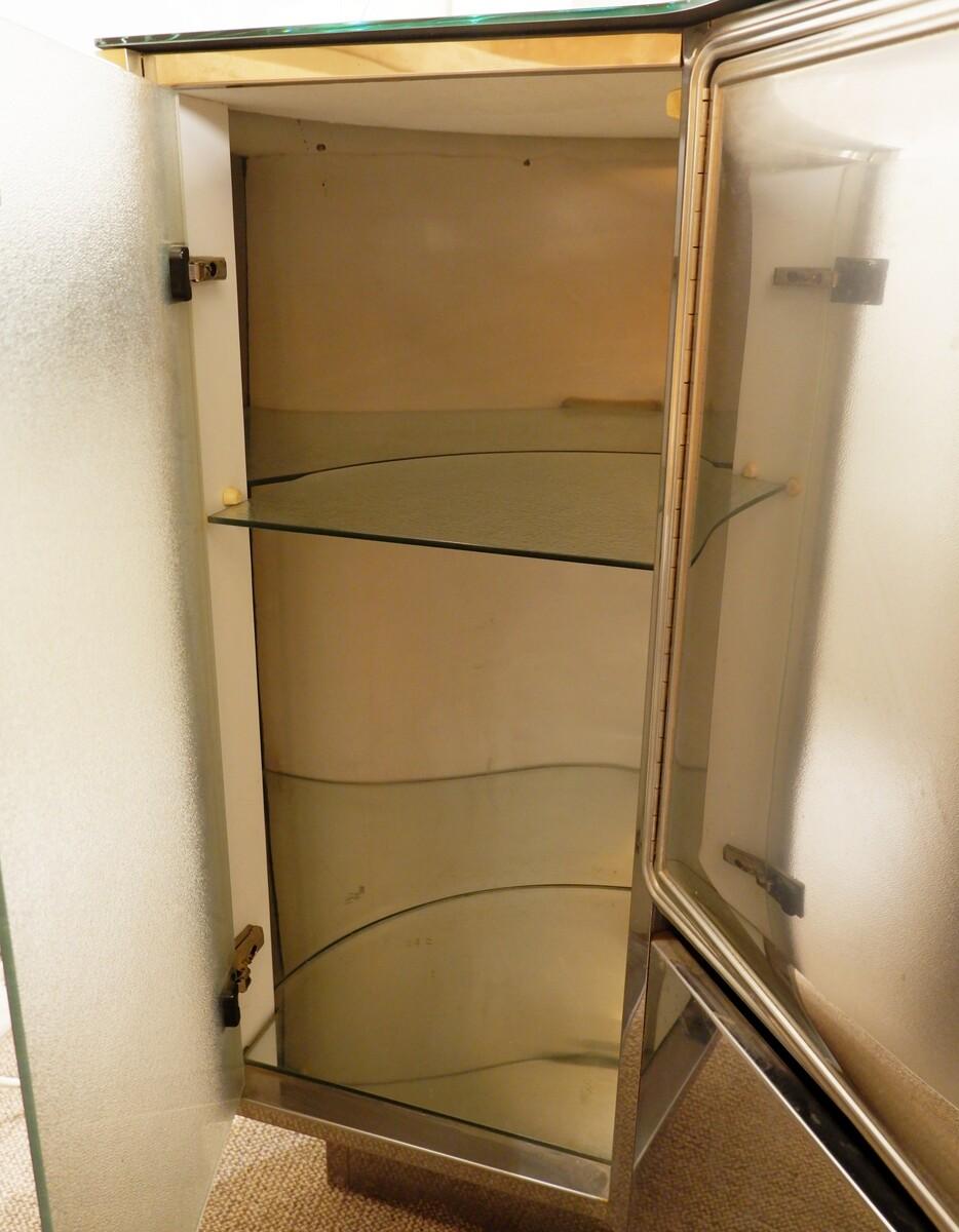 Hollywood Regency Stlye - Mid-Century Modern Italian Willy Rizzo Corner Bar 5