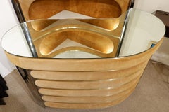 Hollywood Regency Stlye - Mid-Century Modern Italian Willy Rizzo Corner Bar