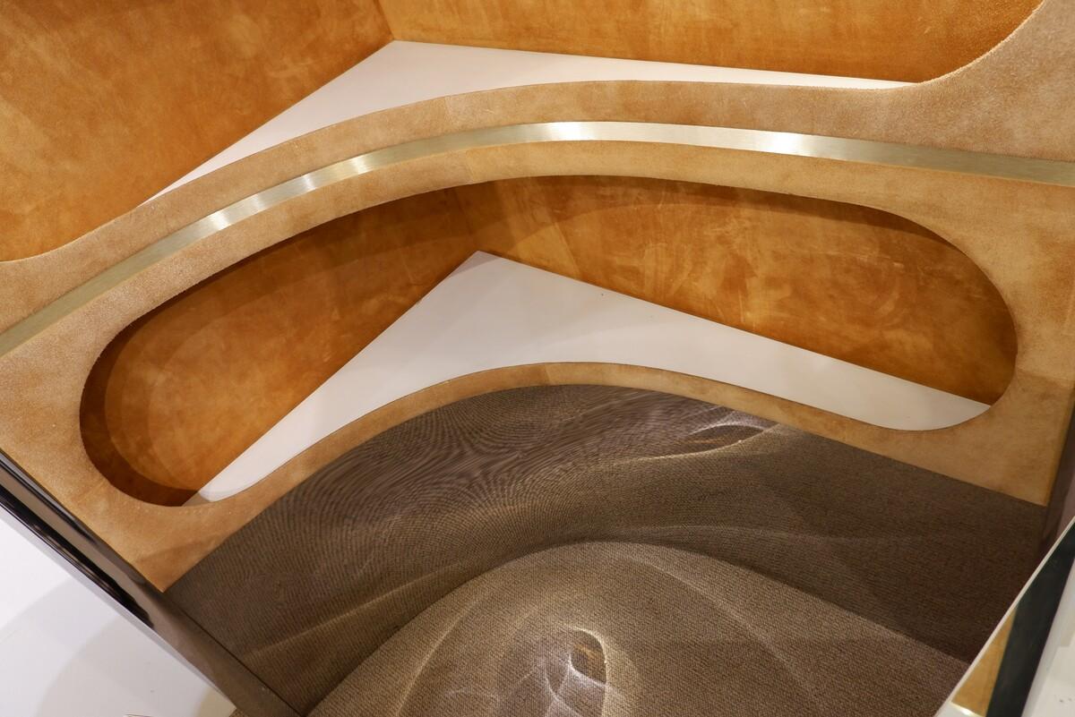 Late 20th Century Hollywood Regency Stlye - Mid-Century Modern Italian Willy Rizzo Corner Bar