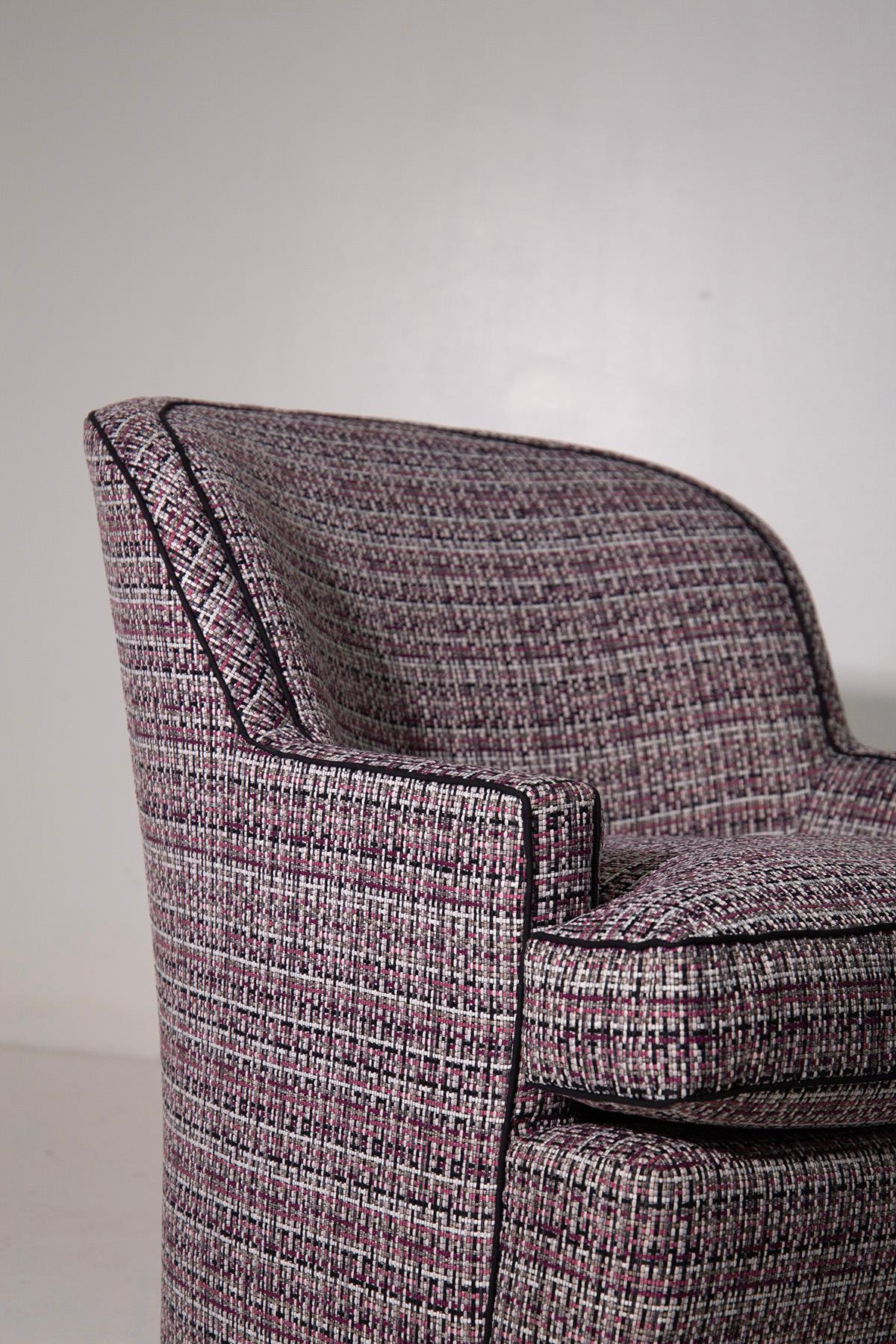 Conjunto de sillón y otomana estilo Hollywood Regency en venta 4
