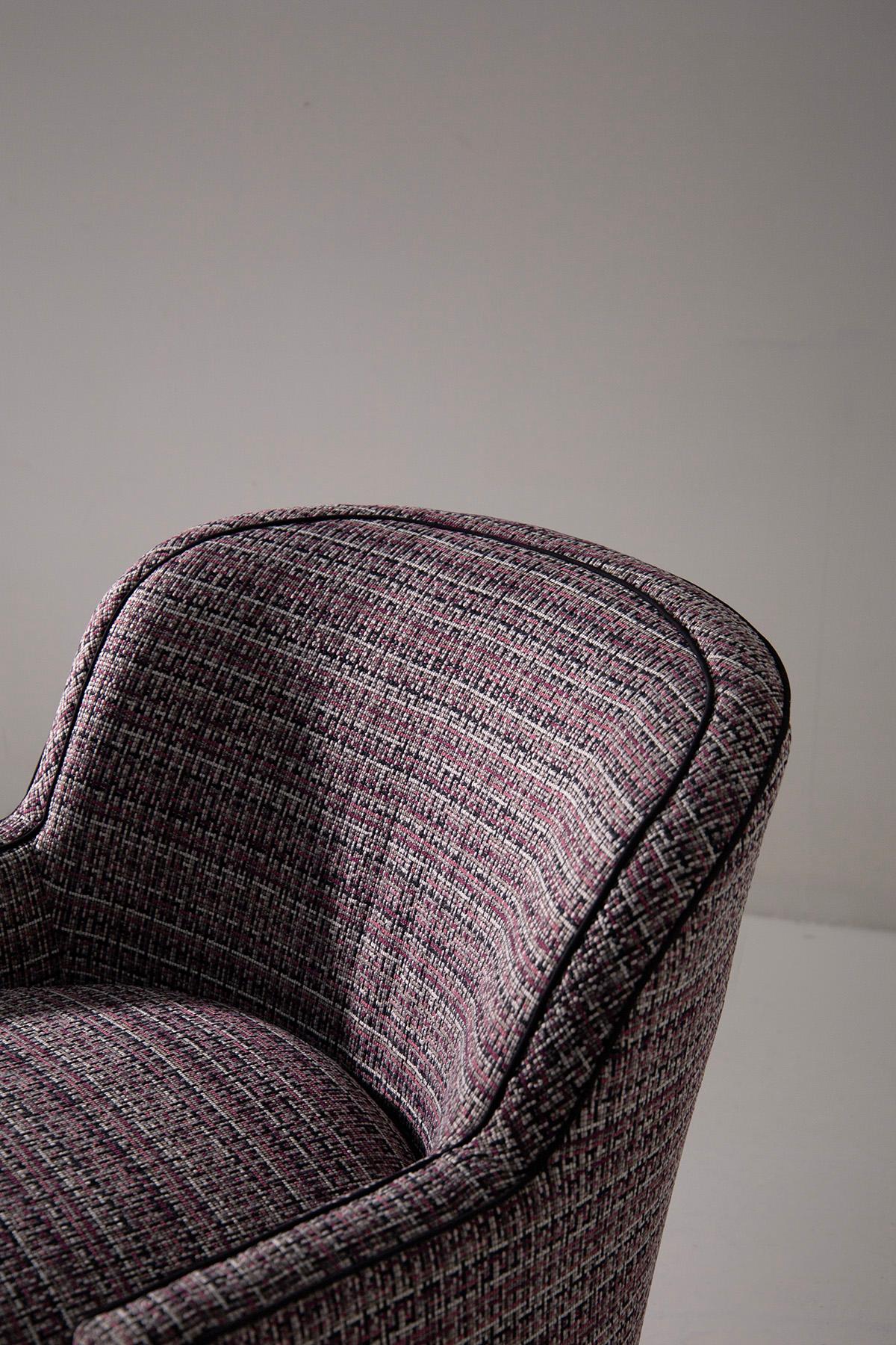 Conjunto de sillón y otomana estilo Hollywood Regency en venta 7