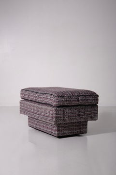 Ensemble fauteuil et ottoman de style Hollywood Regency