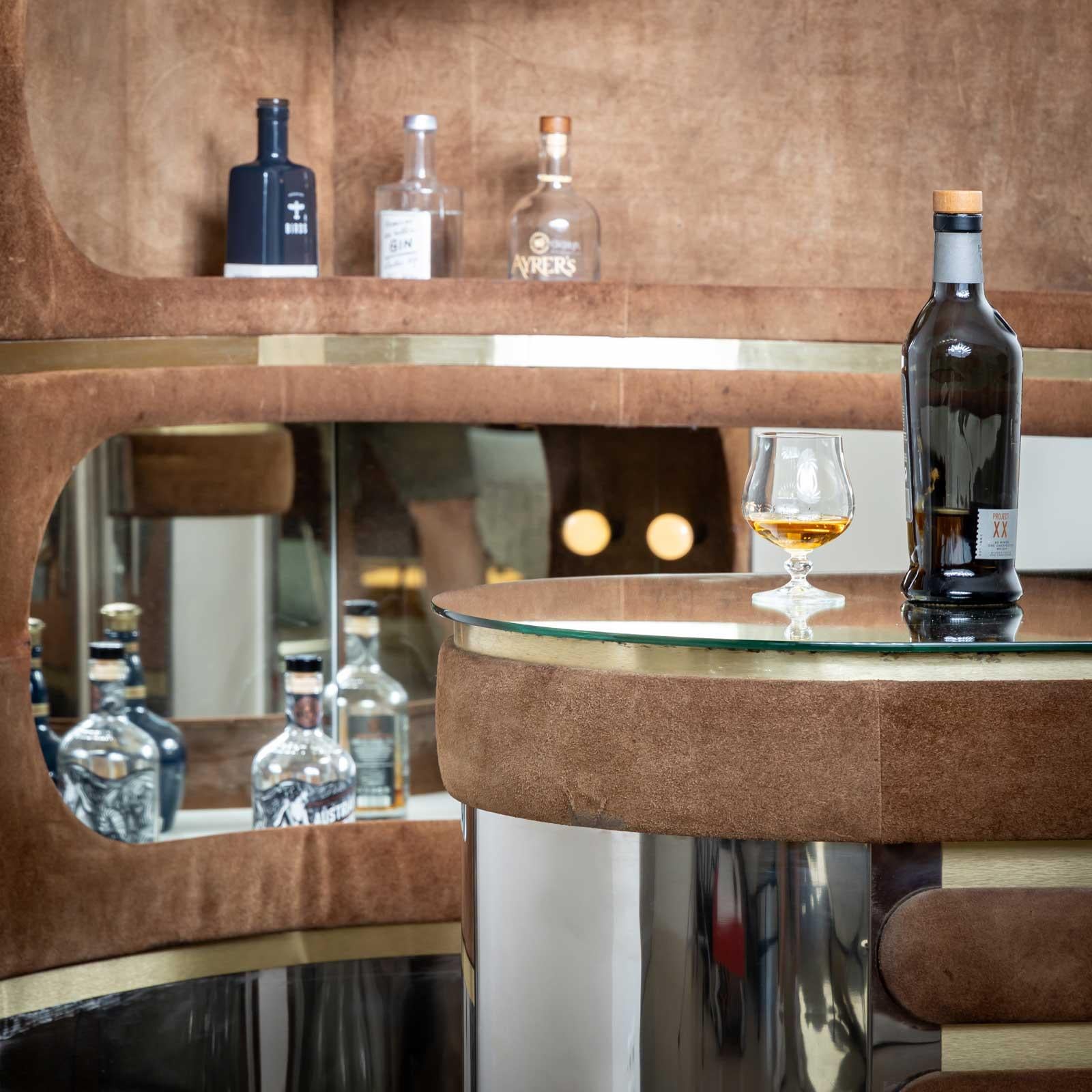 Hollywood Regency-style Bar by Willy Rizzo, Italy 1970s 5