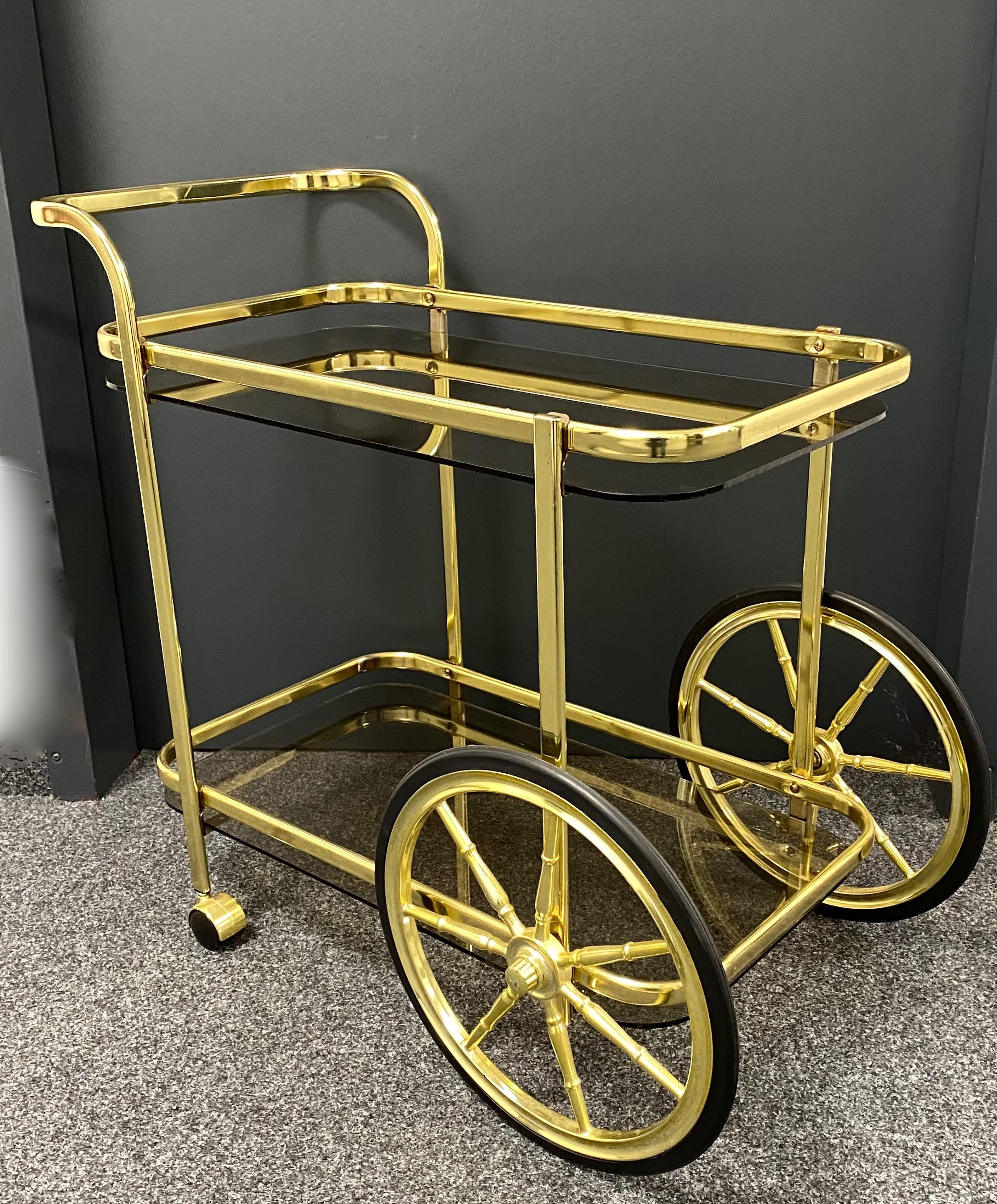 hollywood regency bar cart