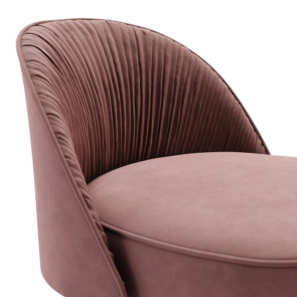 Hollywood Regency Style Barstools In Hand-Pleated Rose Velvet Neuf - En vente à NEW YORK, NY