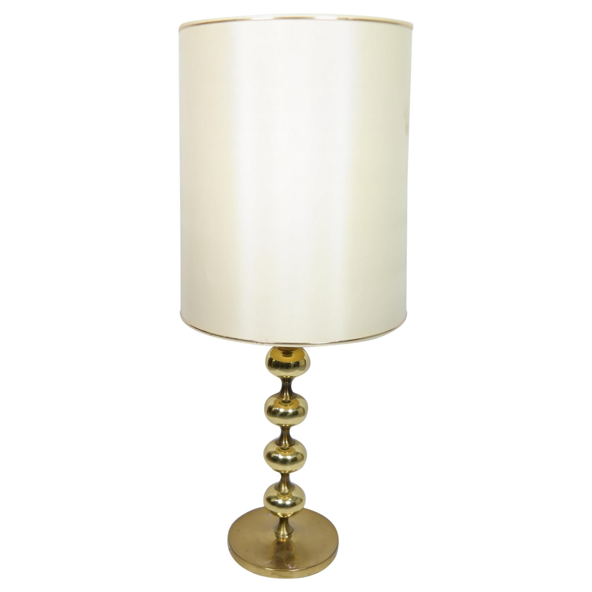Hollywood Regency Style Brass Table Lamp, 1960s