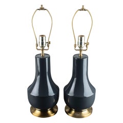 Hollywood Regency Style Ceramic Lamps