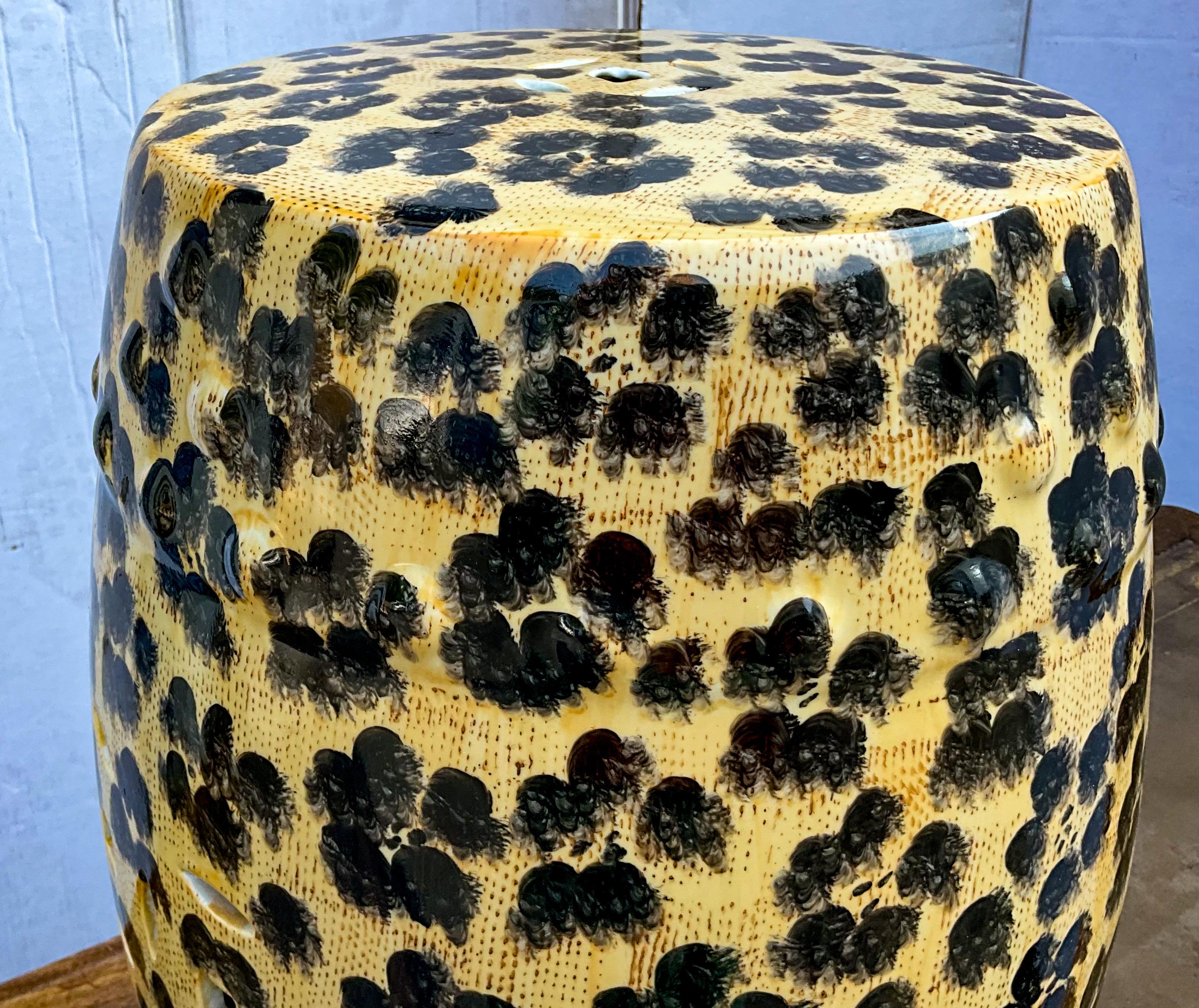 leopard side table