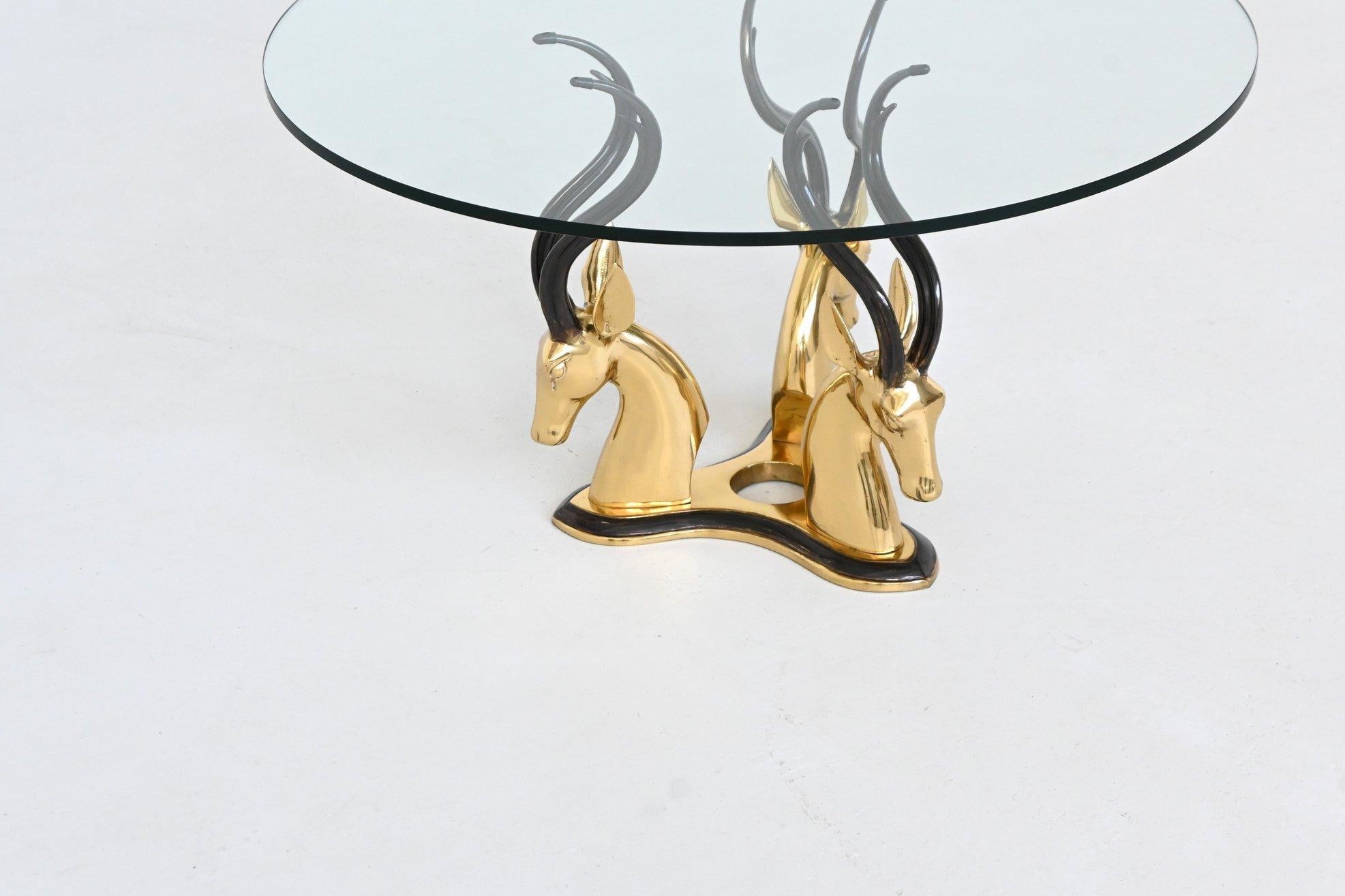 Laiton Antilope française de style Hollywood Regency en laiton, 1970 en vente