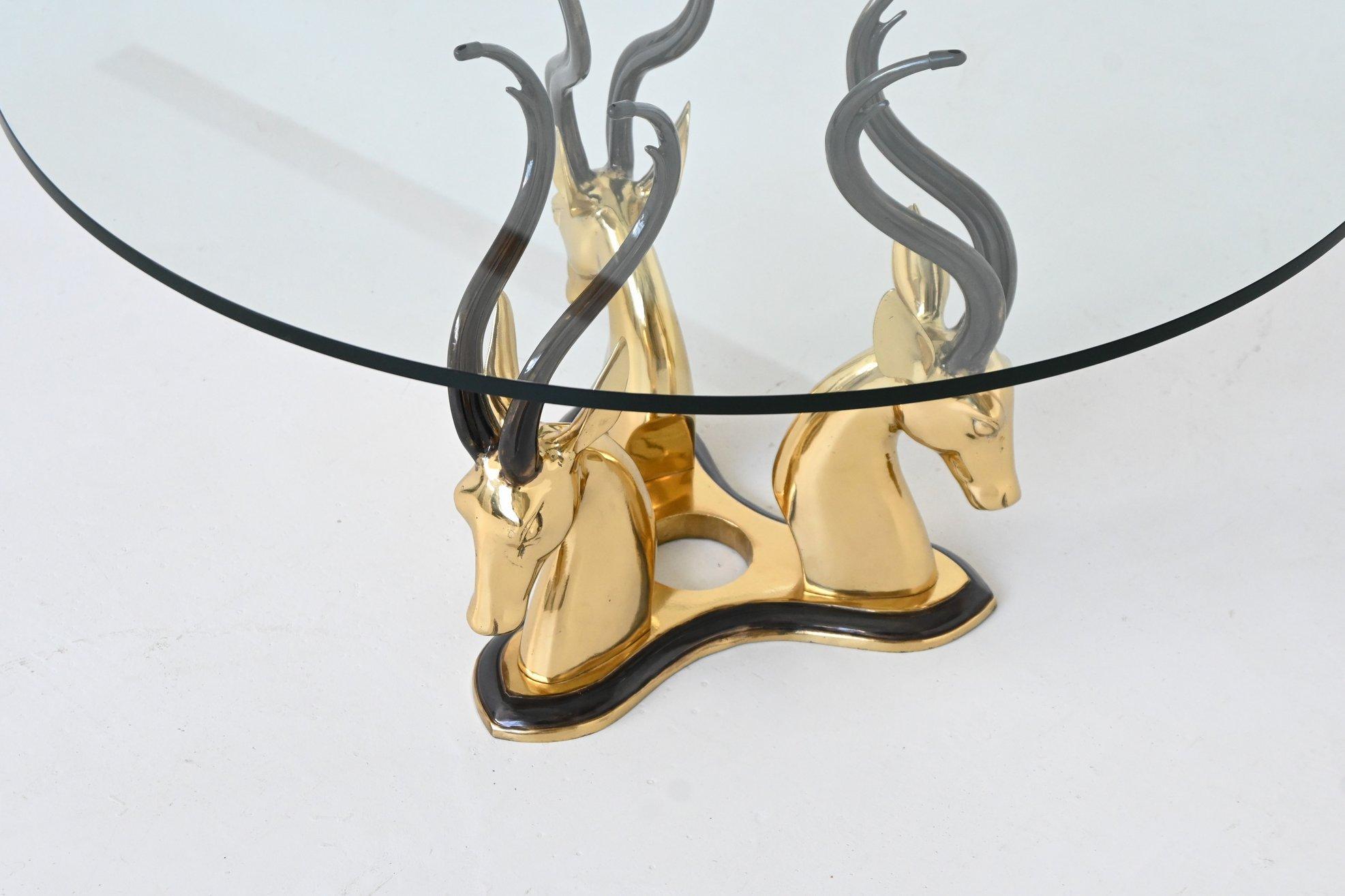 Antilope française de style Hollywood Regency en laiton, 1970 en vente 1