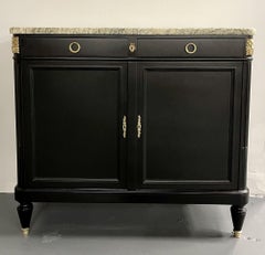 Commode, cassapanca o tavola alta in stile Hollywood Regency, Luigi XVI, bronzo, francese