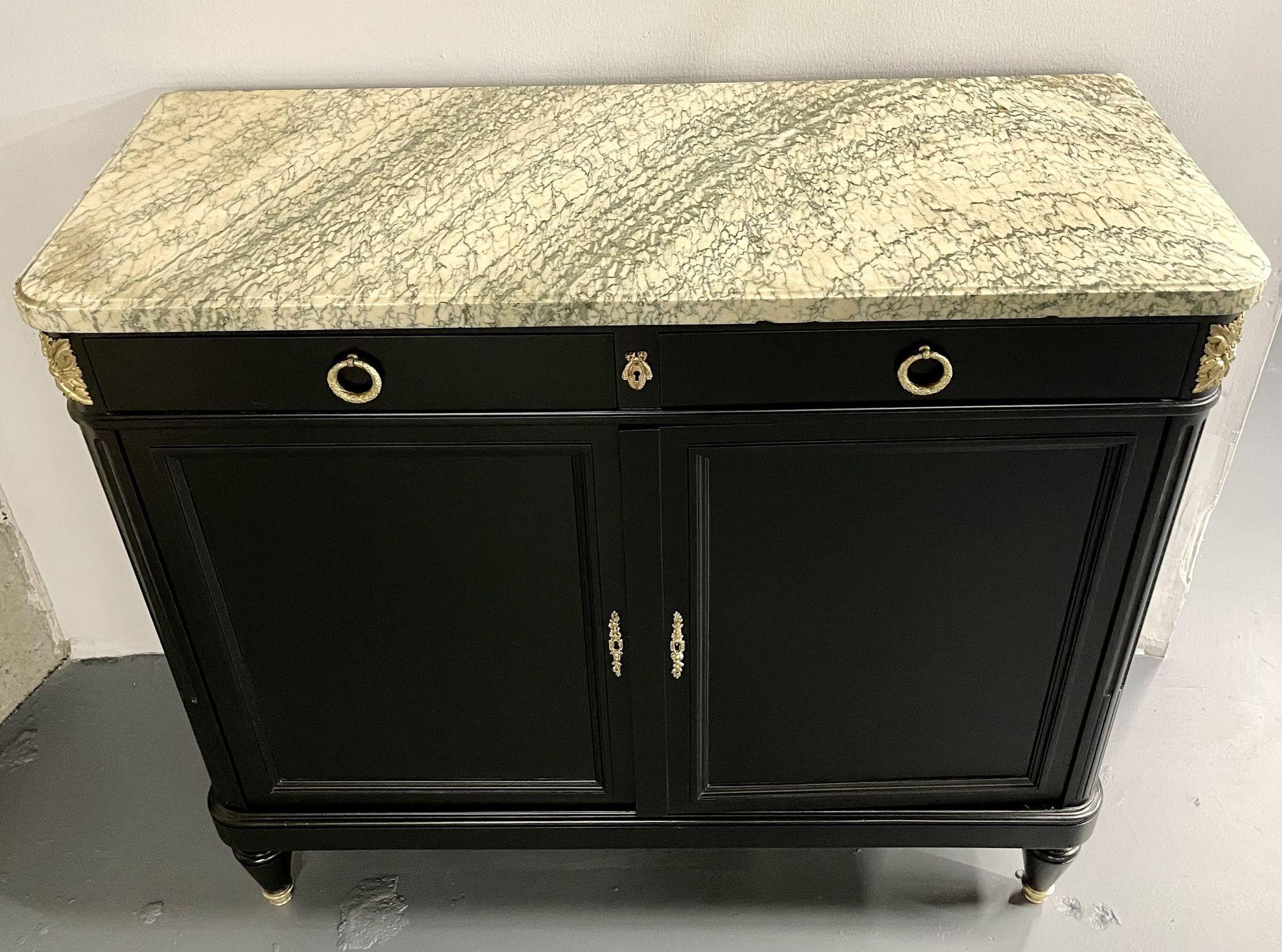 Hollywood Regency Style Commode, Chest, or High Board, Louis XVI, Bronze, French In Good Condition For Sale In Stamford, CT