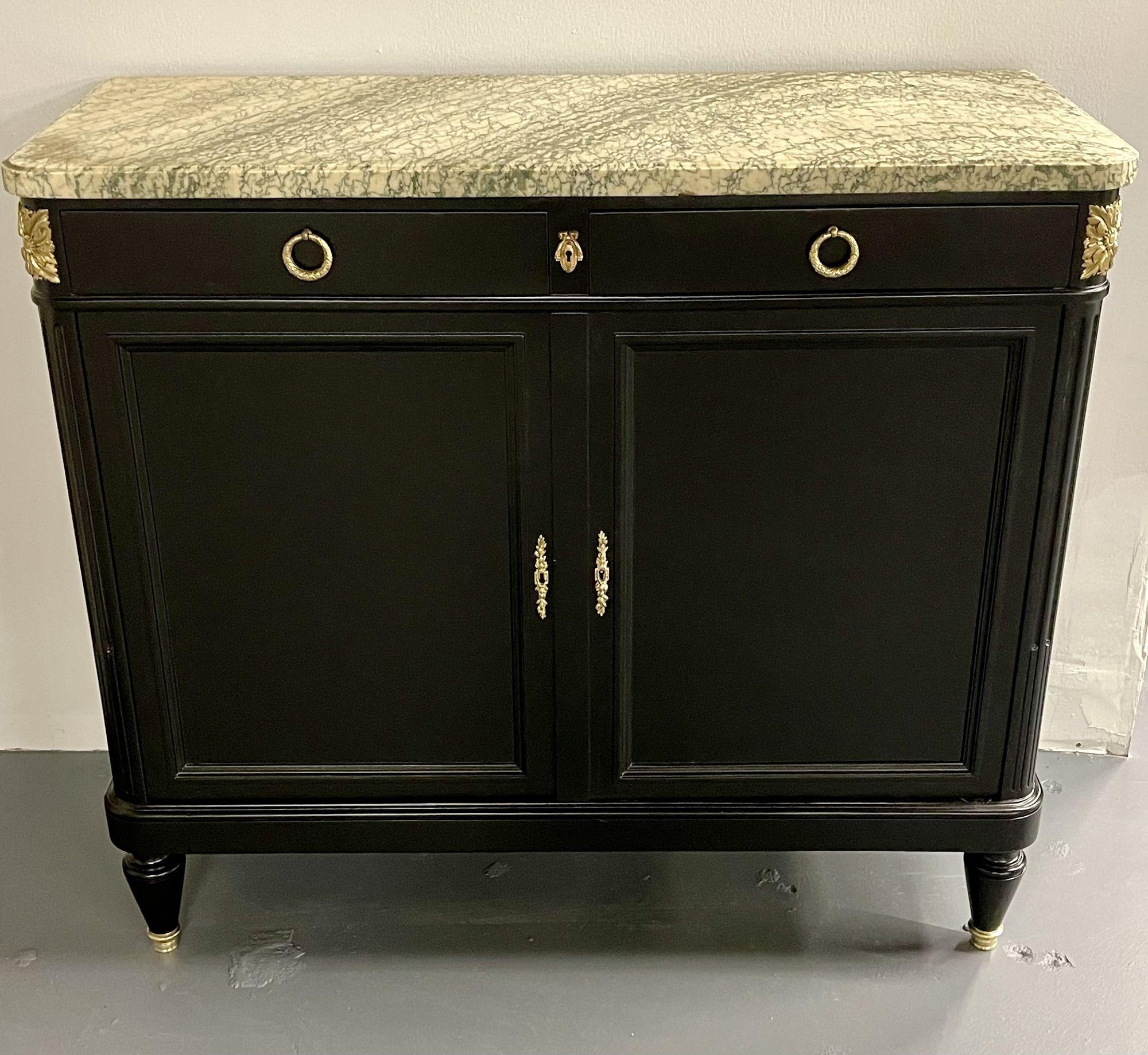 Hollywood Regency Style Commode, Chest, or High Board, Louis XVI, Bronze, French (Französisch) im Angebot