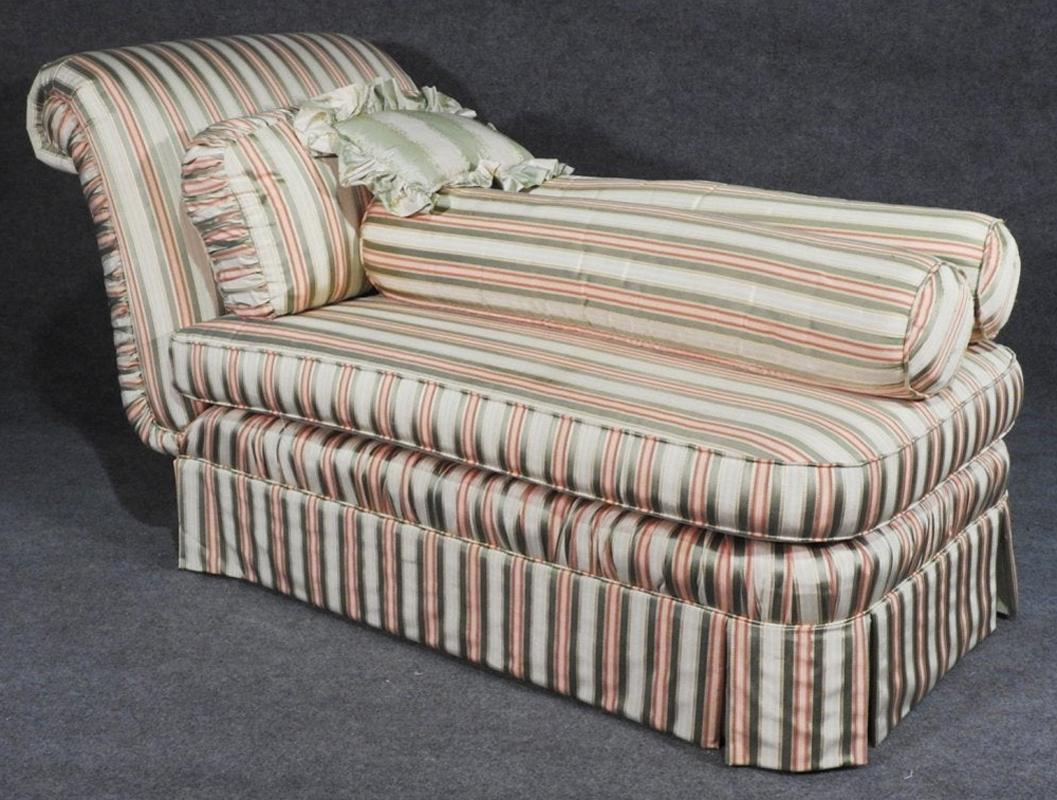 Mid-20th Century Hollywood Regency Style Daybed Chaise Recamier, circa 1950