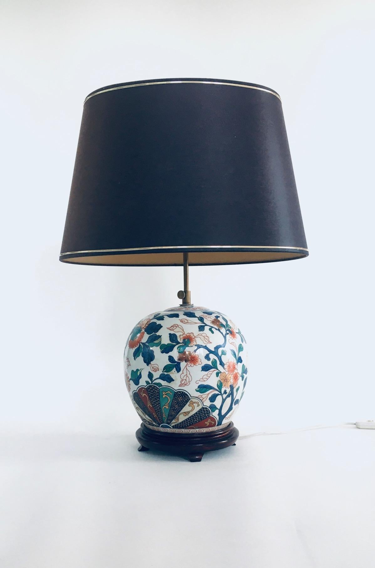 Hollywood Regency Style Design Ceramic Table Lamp Set, China 1960's 5