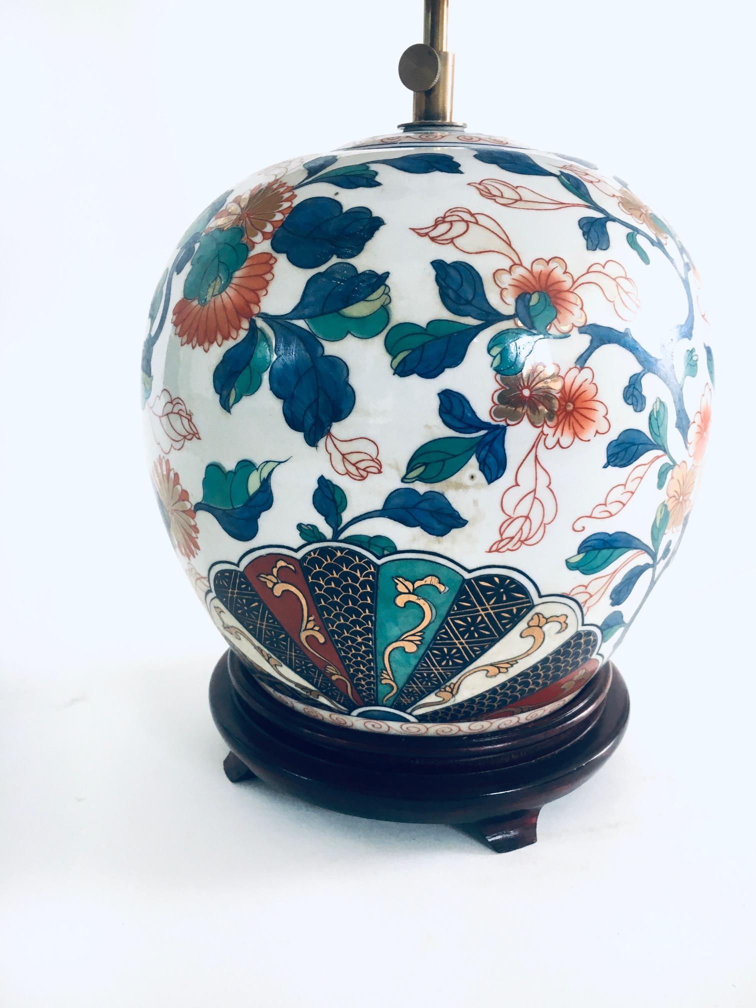 Hollywood Regency Style Design Ceramic Table Lamp Set, China 1960's 8