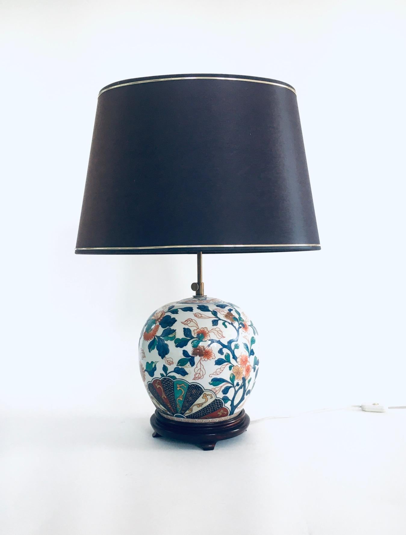Hollywood Regency Style Design Ceramic Table Lamp Set, China 1960's 3