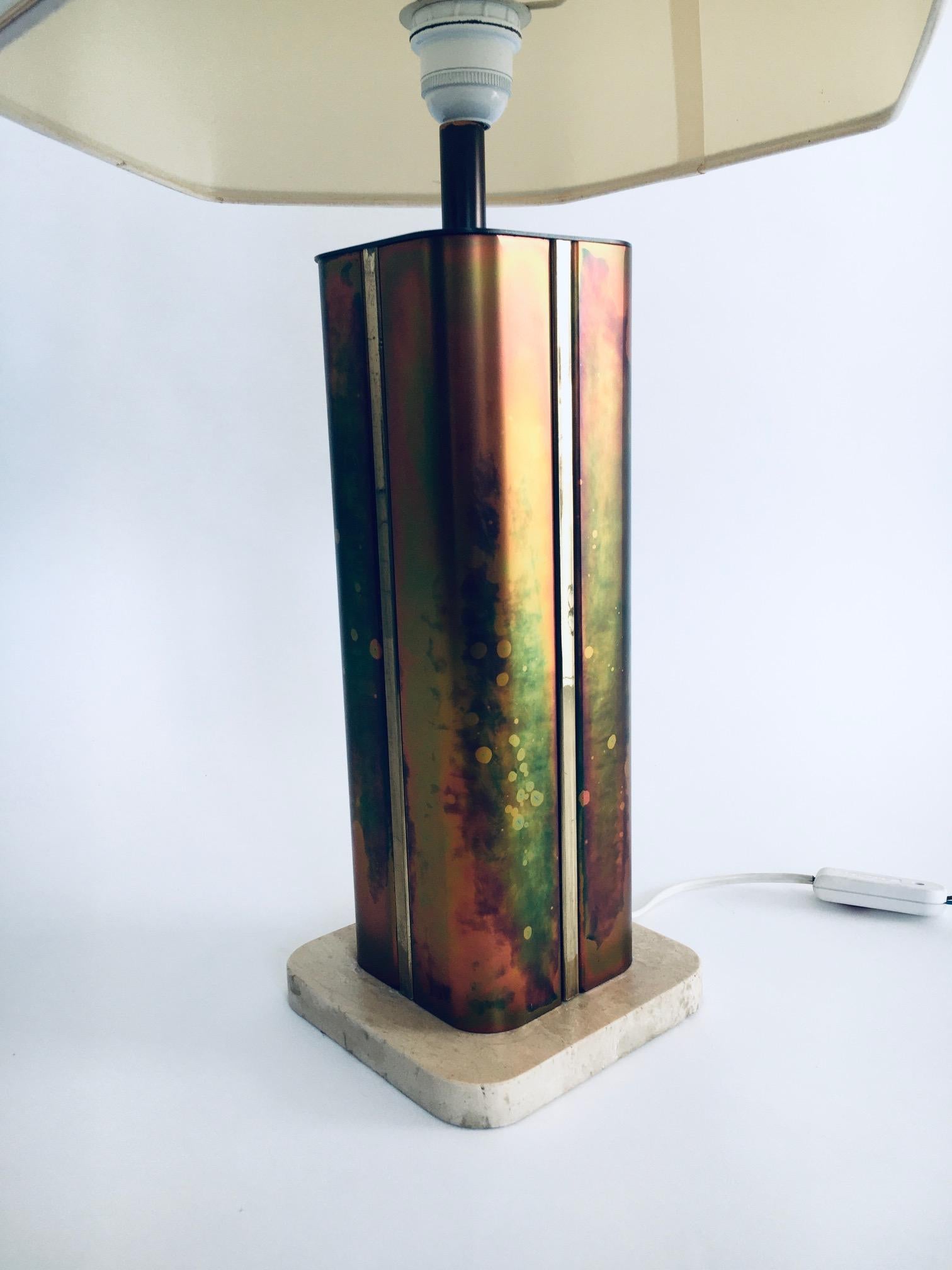 Hollywood Regency Style Design Table Lamp by Fedam, Holland, 1970's For Sale 5