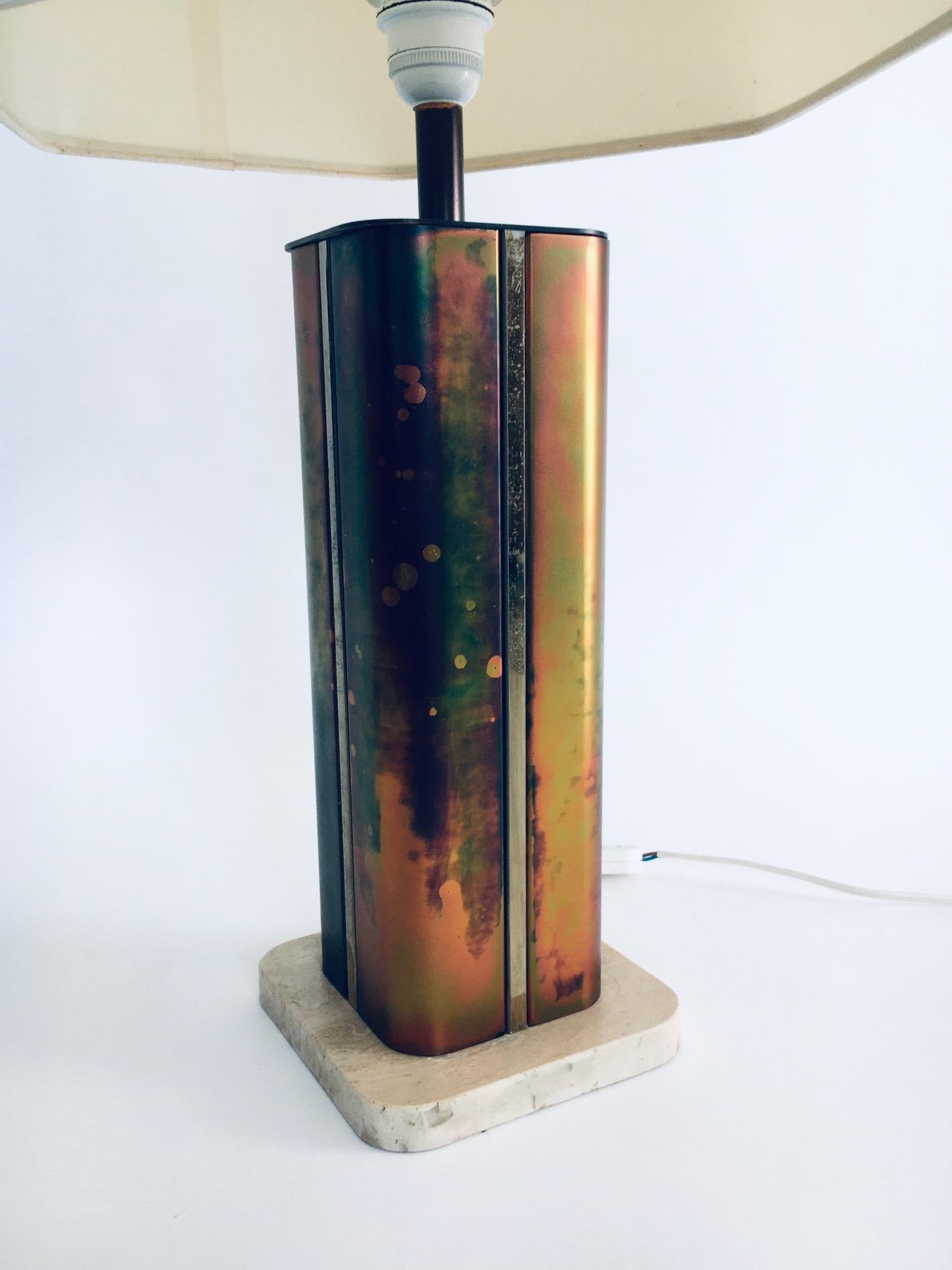 Hollywood Regency Style Design Table Lamp by Fedam, Holland, 1970's For Sale 6