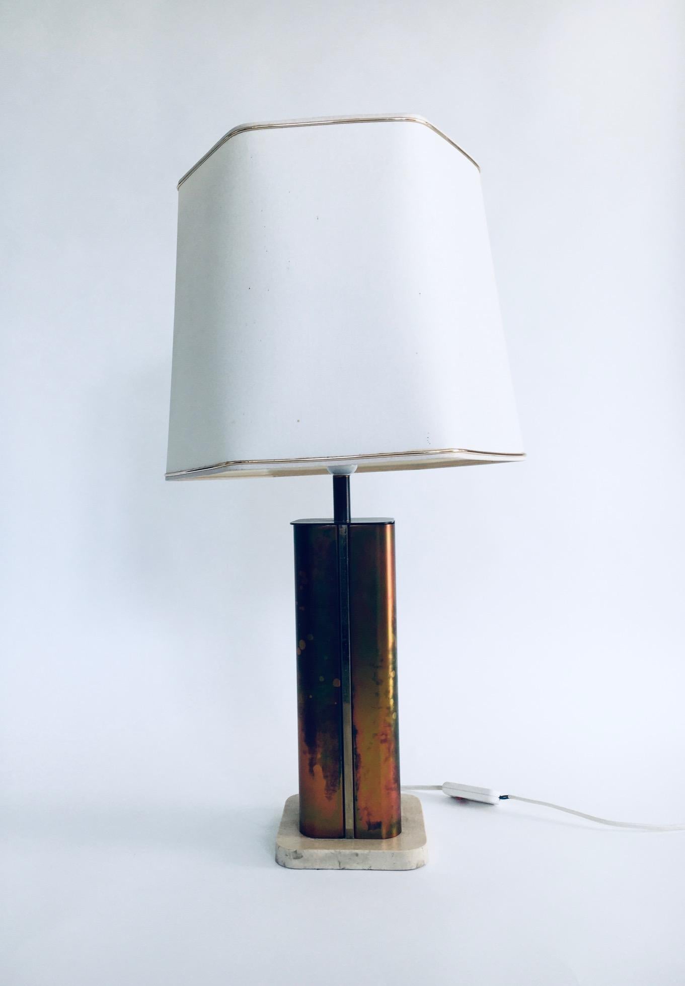 Post-Modern Hollywood Regency Style Design Table Lamp by Fedam, Holland, 1970's For Sale