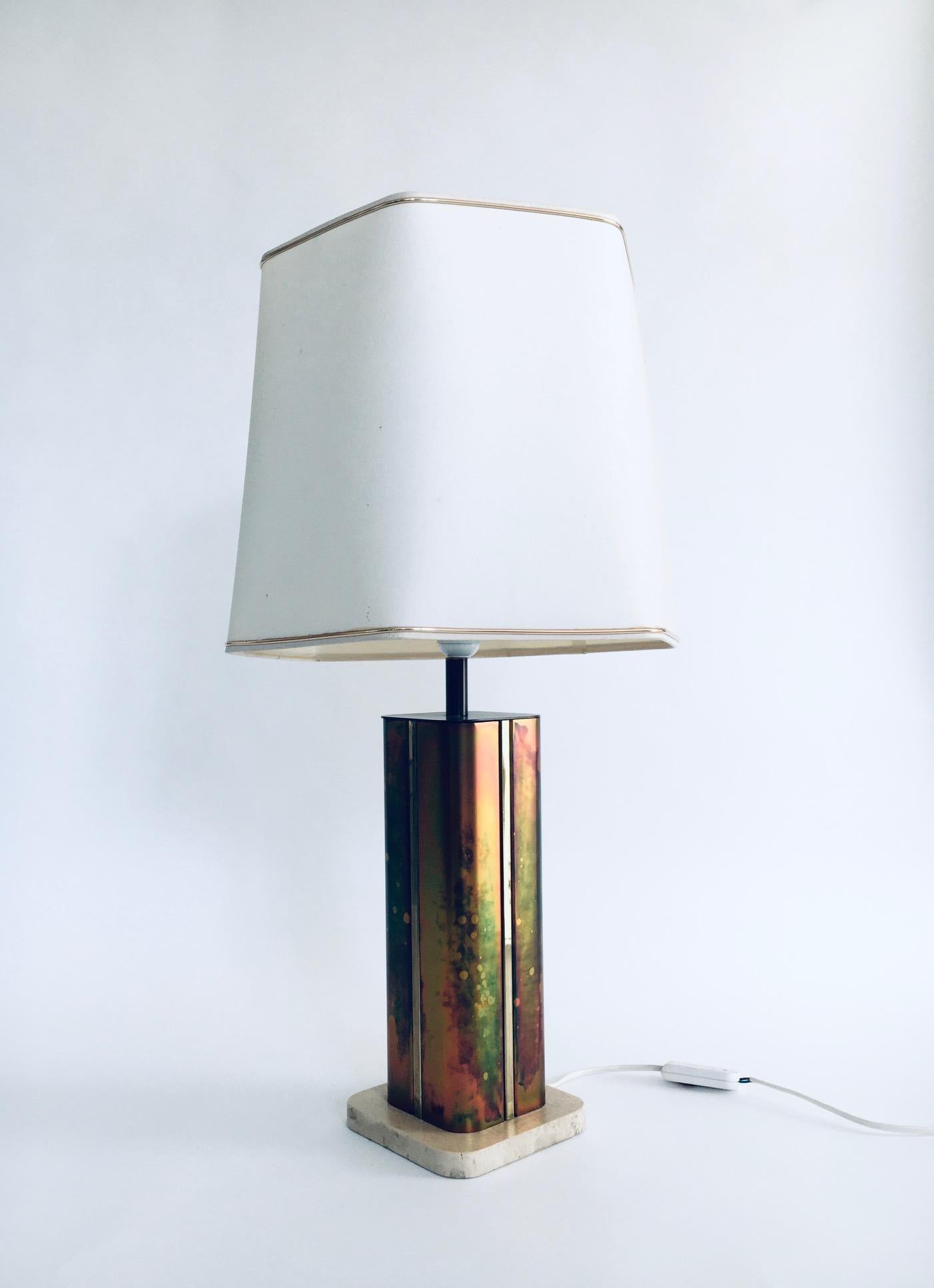 Hollywood Regency Style Design Table Lamp by Fedam, Holland, 1970's In Good Condition For Sale In Oud-Turnhout, VAN