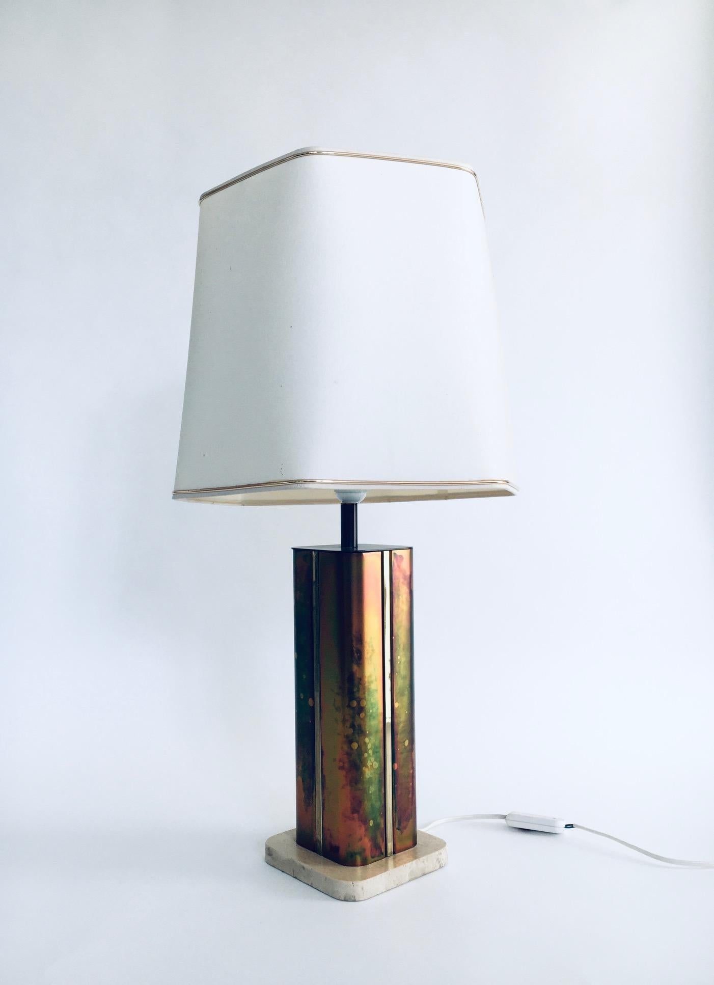 Hollywood Regency Style Design Table Lamp by Fedam, Holland, 1970's In Good Condition In Oud-Turnhout, VAN