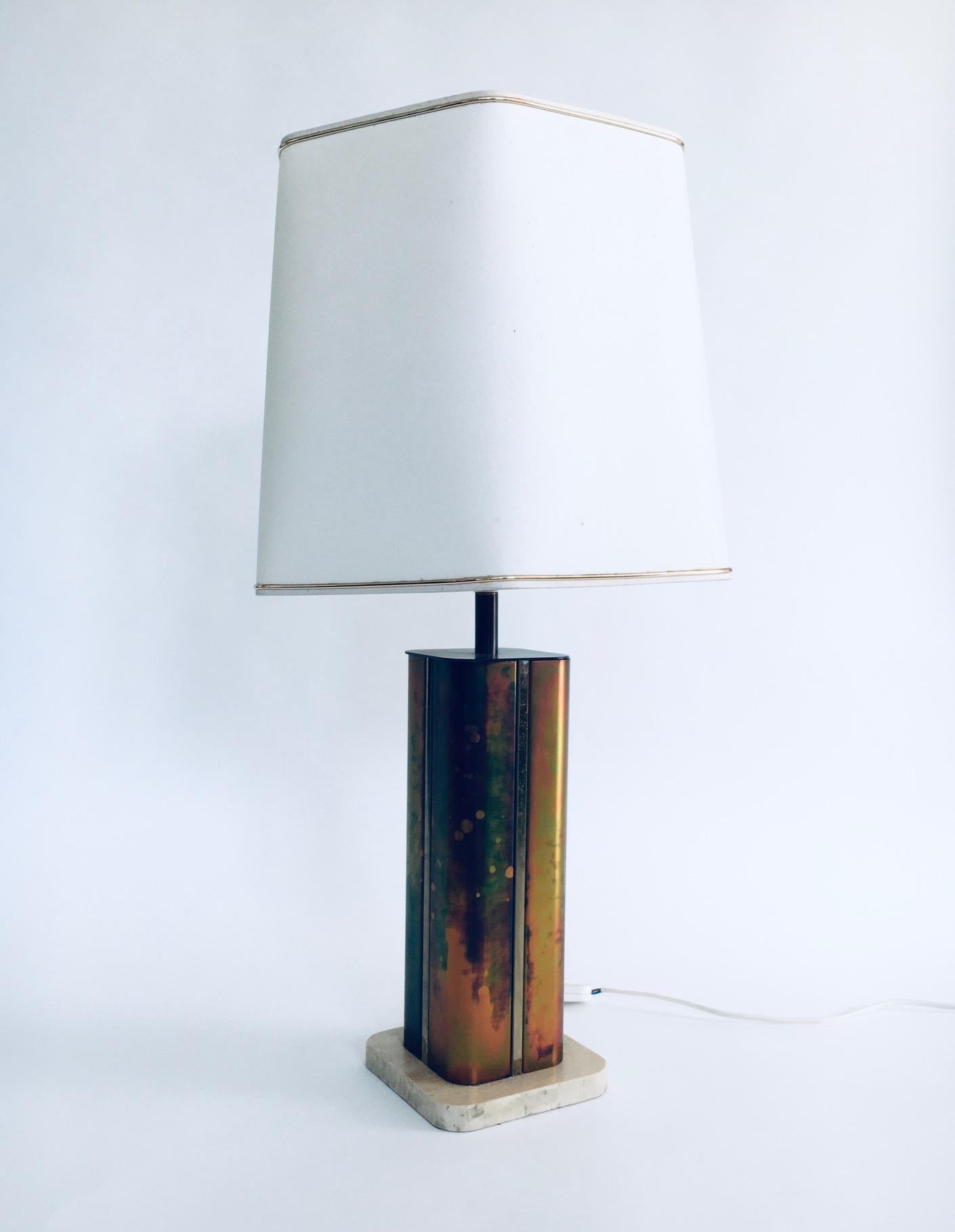 Late 20th Century Hollywood Regency Style Design Table Lamp by Fedam, Holland, 1970's For Sale