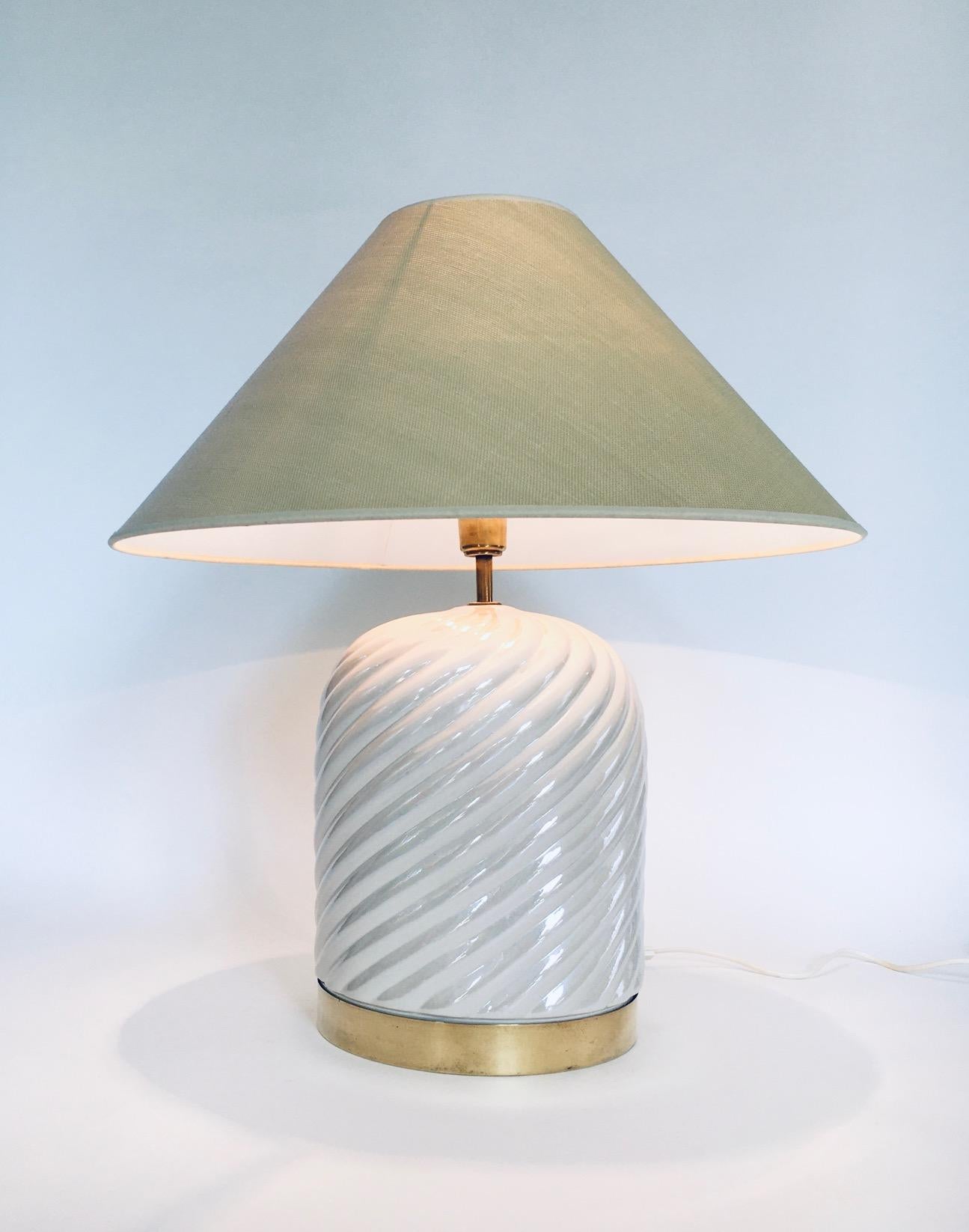 Italian Hollywood Regency Style Design Table Lamp Set by Tommaso Barbi, Italy 1970's For Sale