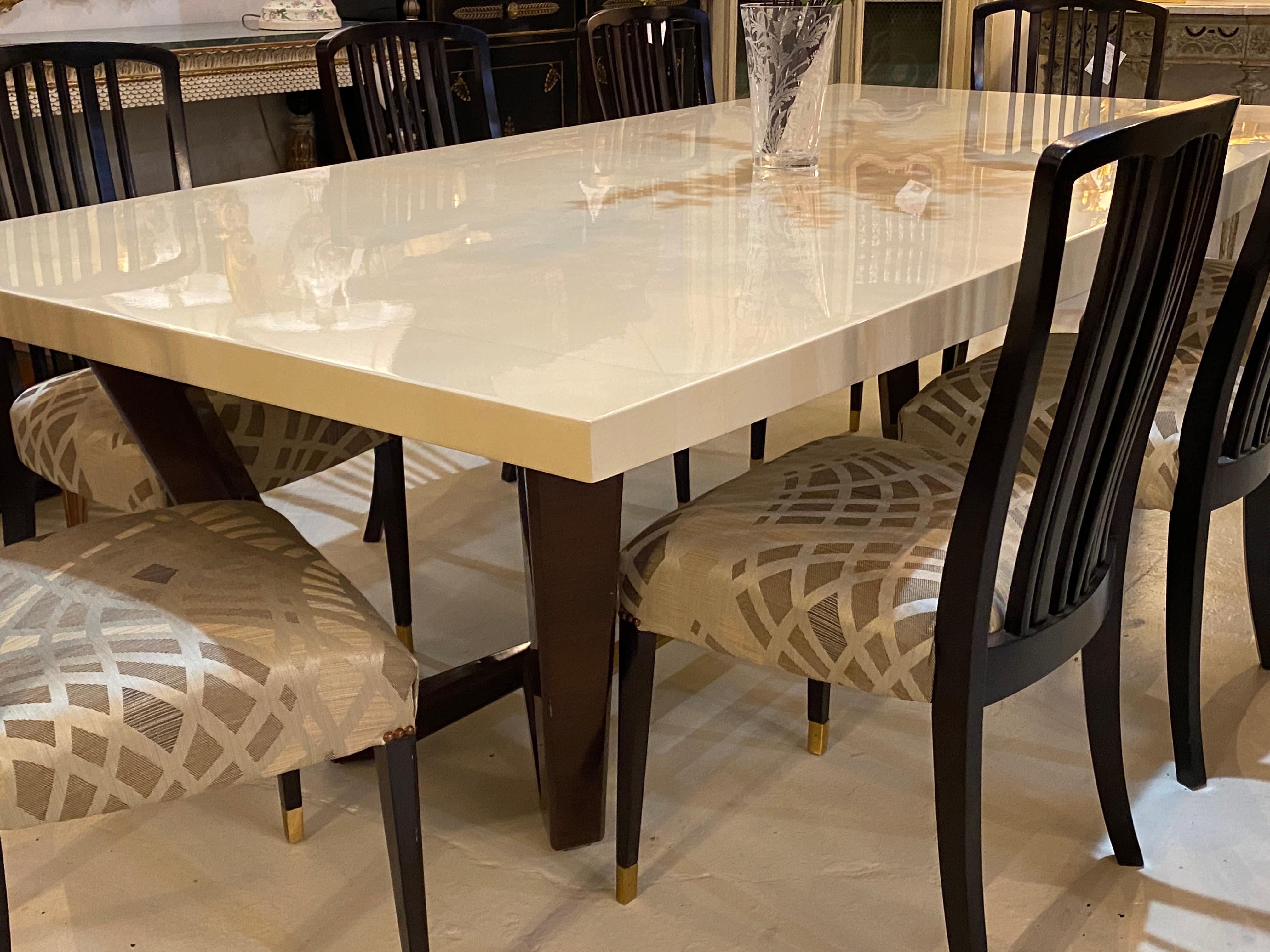 Hollywood Regency Style Dining or Conference Table by Lorin Marsh Design 2