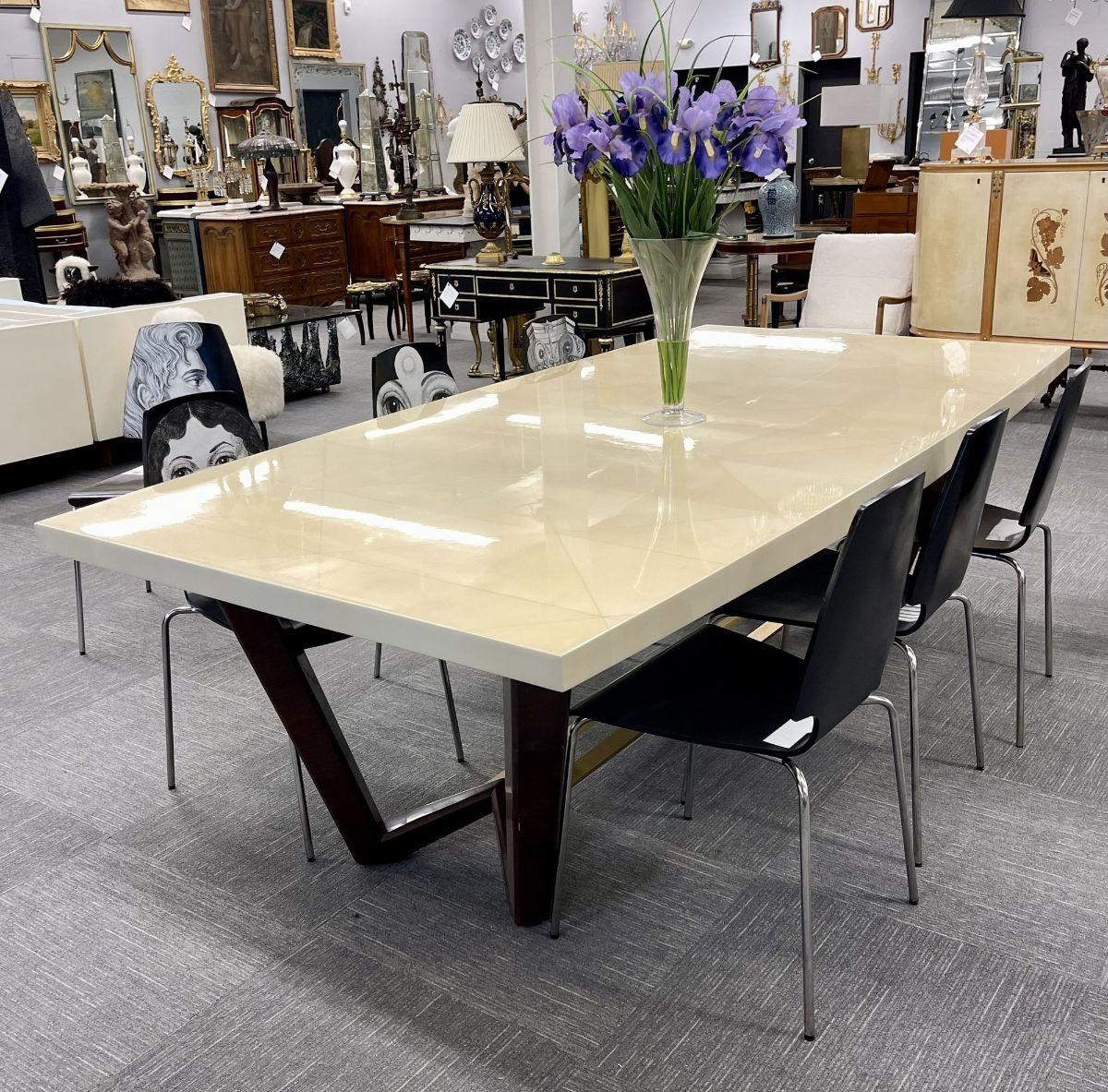 Hollywood Regency Style Dining or Conference Table by Lorin Marsh Design 2