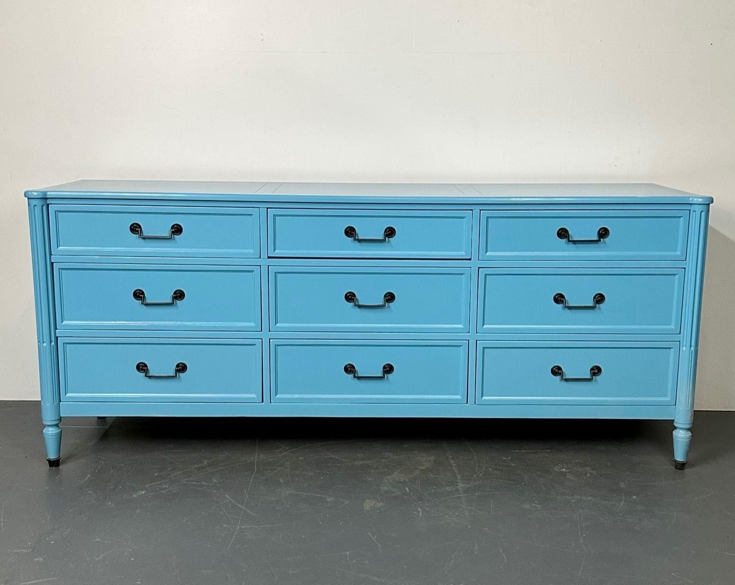 blue lacquer dresser