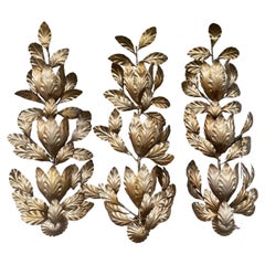 Hollywood Regency style Florentine wall lights