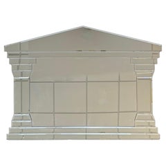 Hollywood Regency Style Full-Length Rectangular Beveled Mirror