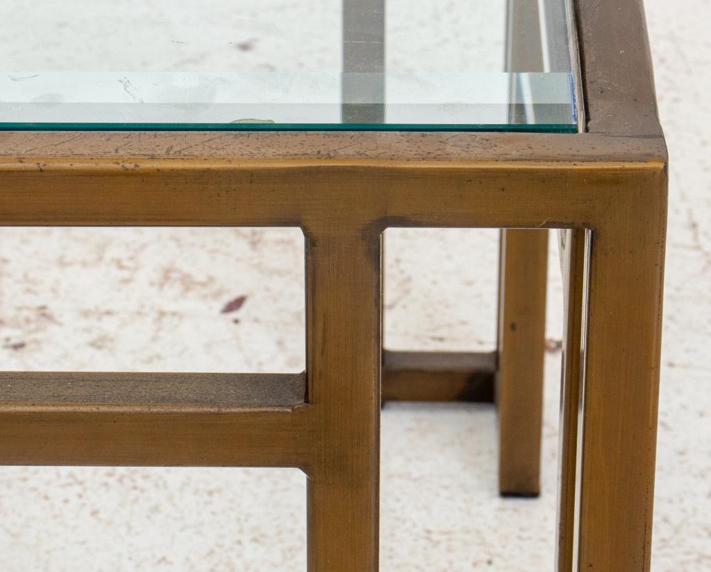 Hollywood Regency Style Gilt Metal Low Table 2