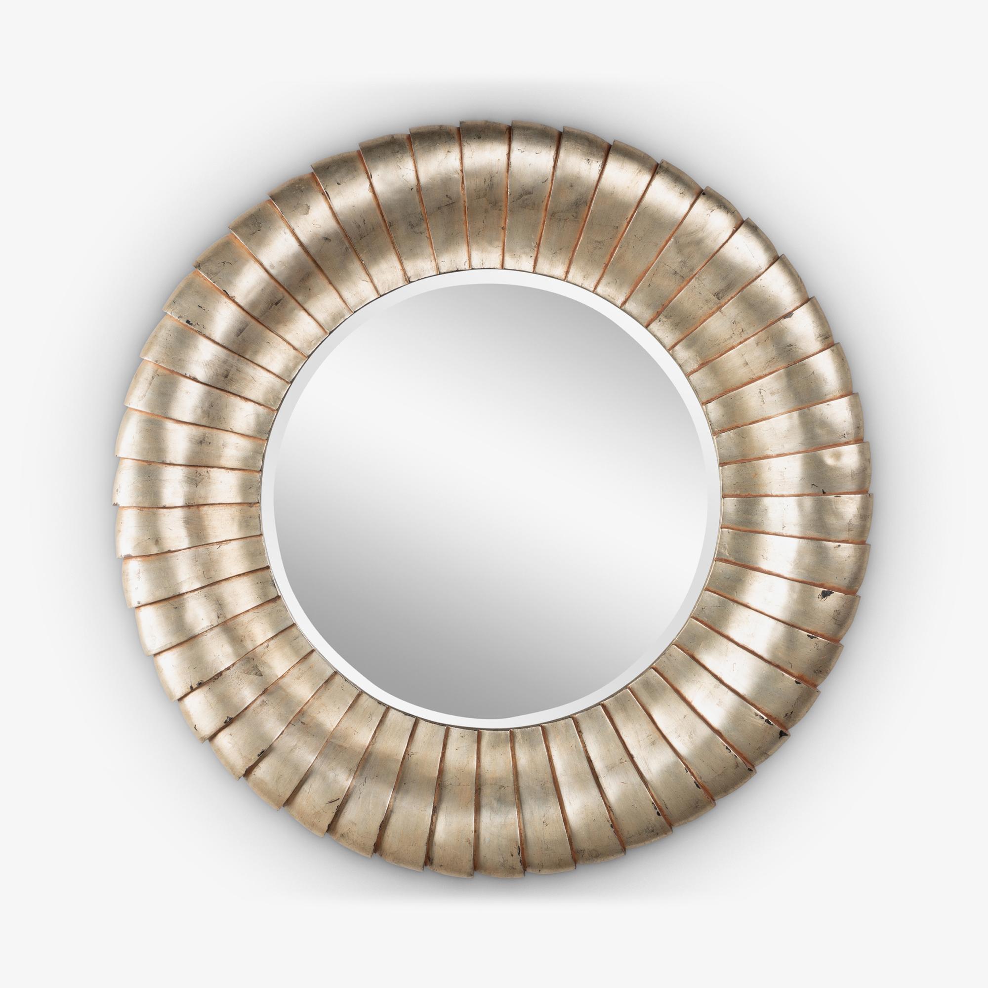 Before the minimalist aesthetic of Mid-Century design took hold, designers embraced organic forms and intricate detailing. While Art Deco celebrated geometry, Hollywood Regency reveled in glamour. This contemporary mirror masterfully combines both
