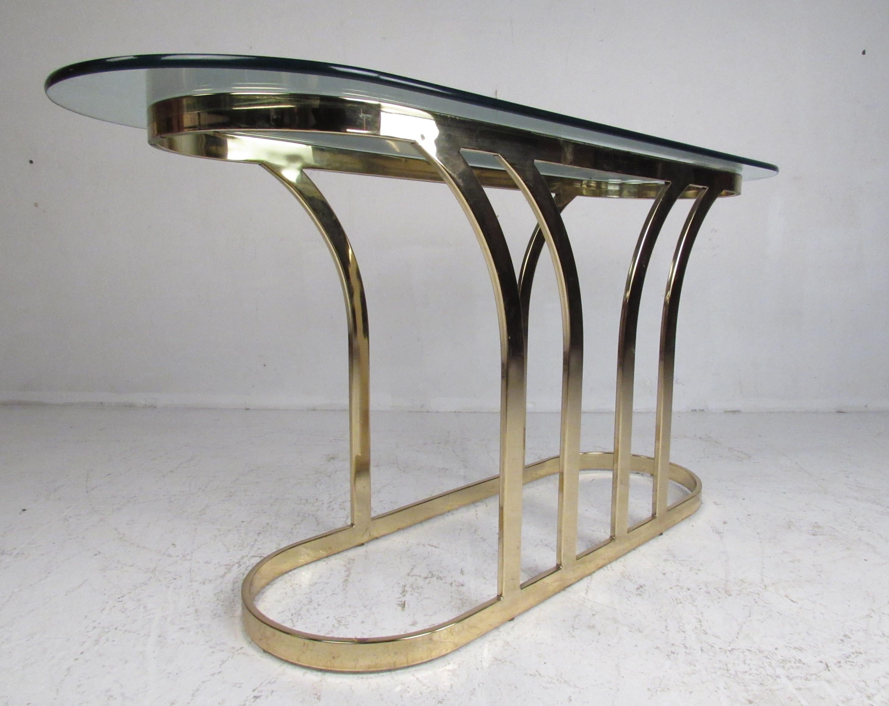 hollywood regency console table