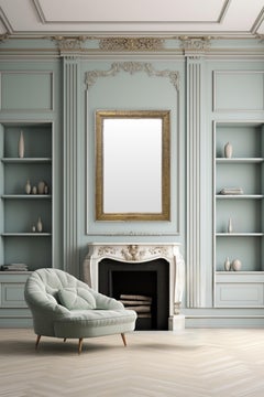 Hollywood Regency Style Handmade Filigree Brass & Silver Wall or Console Mirror