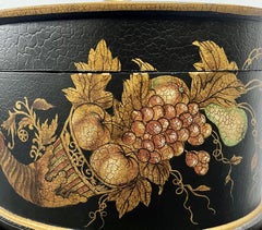 Hollywood Regency Style Lidded Casket Box on Stand