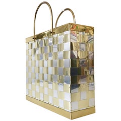 Portariviste in stile Hollywood Regency o stand nel modello di Paul Evans