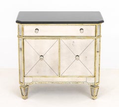Hollywood Regency Style Mirrored Cabinet