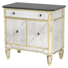 Hollywood Regency Style Mirrored Cabinet