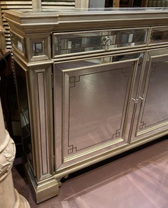 Hollywood Regency Style Mirrored Cabinet or Console