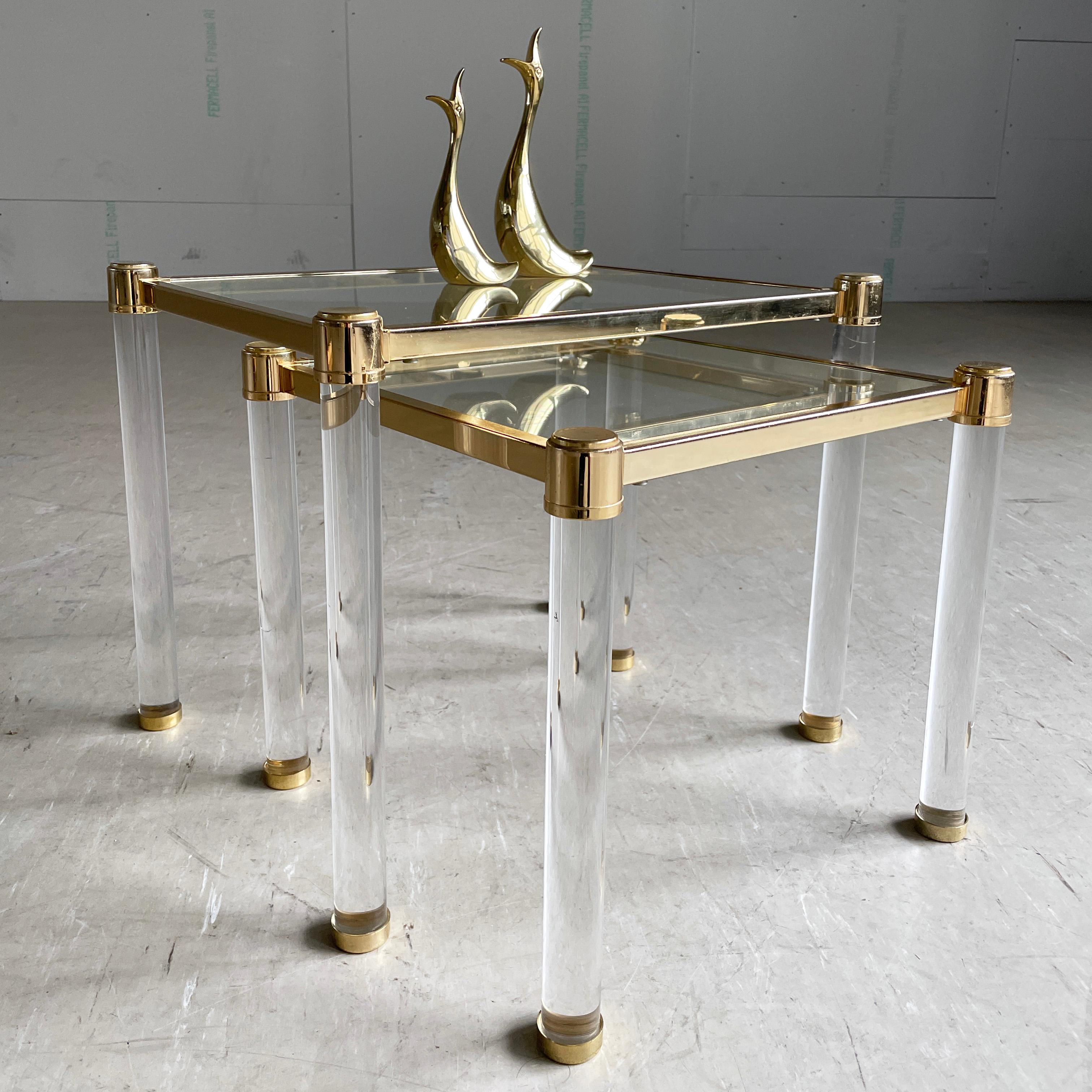 Hollywood Regency style Nesting Tables In Good Condition For Sale In Bern, CH