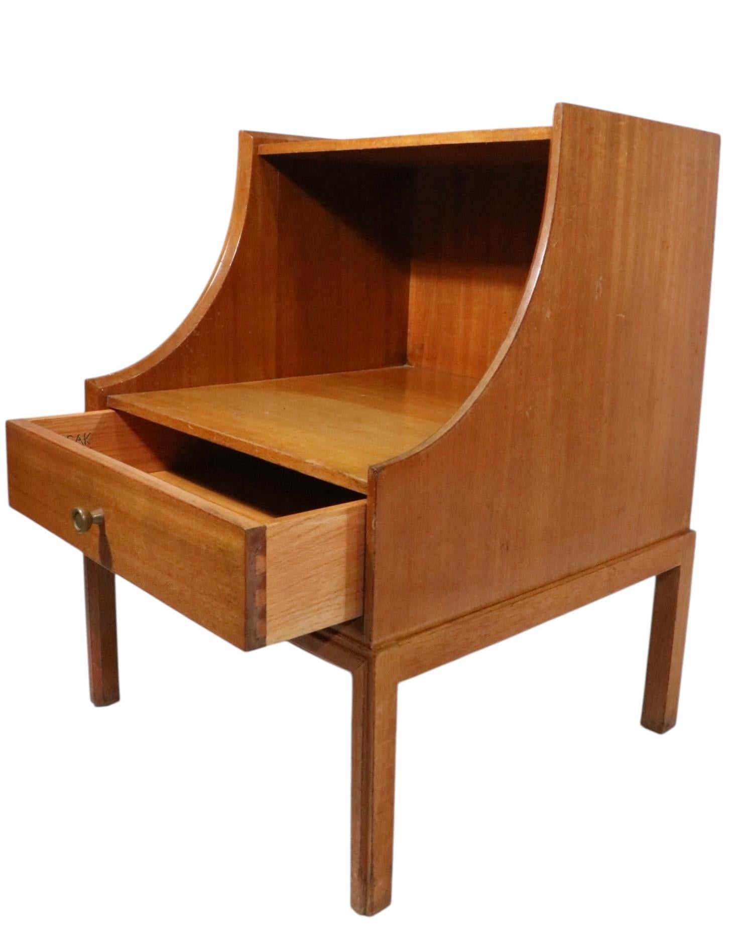 Hollywood Regency Style Nightstand designed by Tommi  Parzinger for Charak For Sale 3