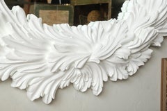 Hollywood Regency Style Oval Shaped Mirror