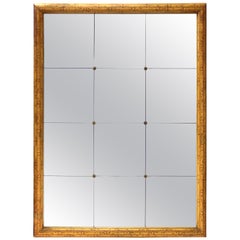 Hollywood Regency Style Painted Faux Bamboo Mirror