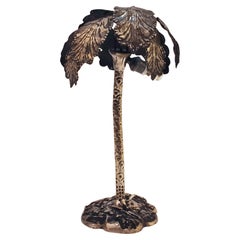 Hollywood Regency style palm-shaped table lamp by Maison Jansen, France, 1950s